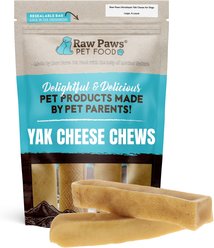 Raw Paws Himalayan Yak Dog Chews, Large, 4 count