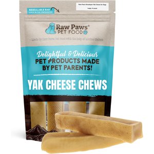 Raw Paws Himalayan Yak Dog Chews, Large, 4 count