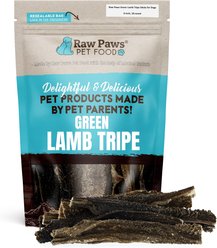 Raw Paws Green Lamb Tripe 6-in Sticks Dog Chews, 10 count