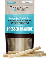 Raw Paws Compressed Rawhide Stick Dog Chews, 10-in, 5 count