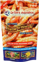 Dr. Tim's Aquatics EXTRAS Bene-FISH-al Mealworms Refill for Grinder, 1.04-oz jar