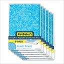 PetSafe ScoopFree Complete Disposable Crystal Cat Litter Tray, 6-Pack, Blue