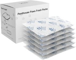 Penthouse Paws Fresh Packs Dog & Cat Food Moisture Absorber, 6-pack, White