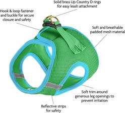 Up Country Step-In Vest Dog Harness, Lime/Aqua, XX-Large: 22 to 24-in chest slide 2 of 6