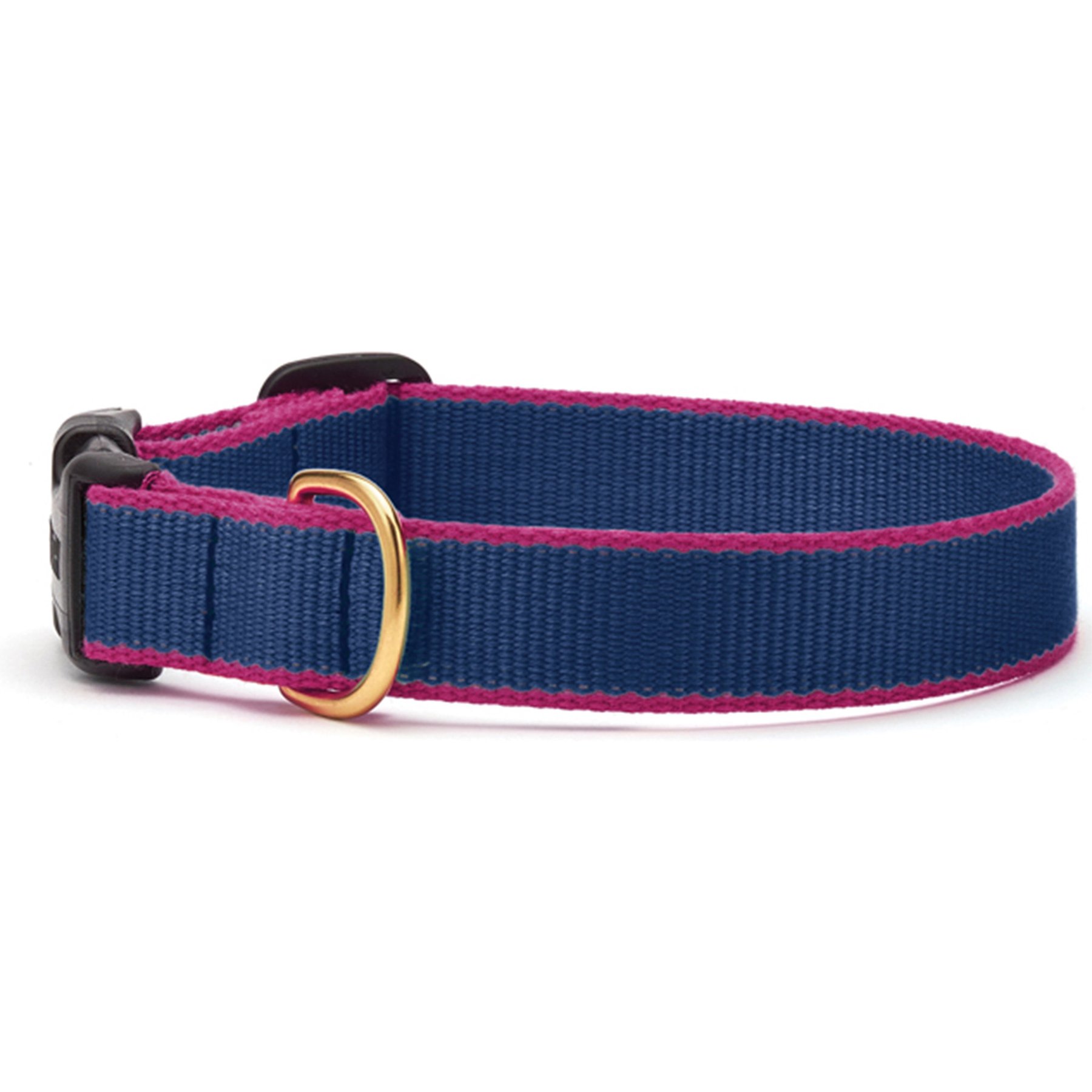 Up Country Color Market Adjustable Dog Collar, Navy/Pink, XX-Large: 21 to 27-in neck, 1-in wide