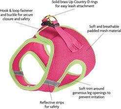 Up Country Step-In Vest Dog Harness, Pink/Lime, Small: 14 to 16-in chest slide 2 of 5