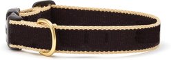 Up Country Color Market Adjustable Dog Collar, Black/Tan, Small: 9 to 15-in neck, 5/8-in wide