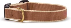 Up Country Color Market Adjustable Dog Collar, Camel/Cream, Medium: 12 to 18-in neck, 1-in wide