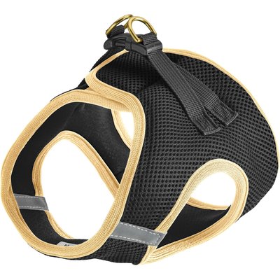 Up Country Up Country Step-In Vest Dog Harness, Black/Tan, Small: 14 to 16-in chest
