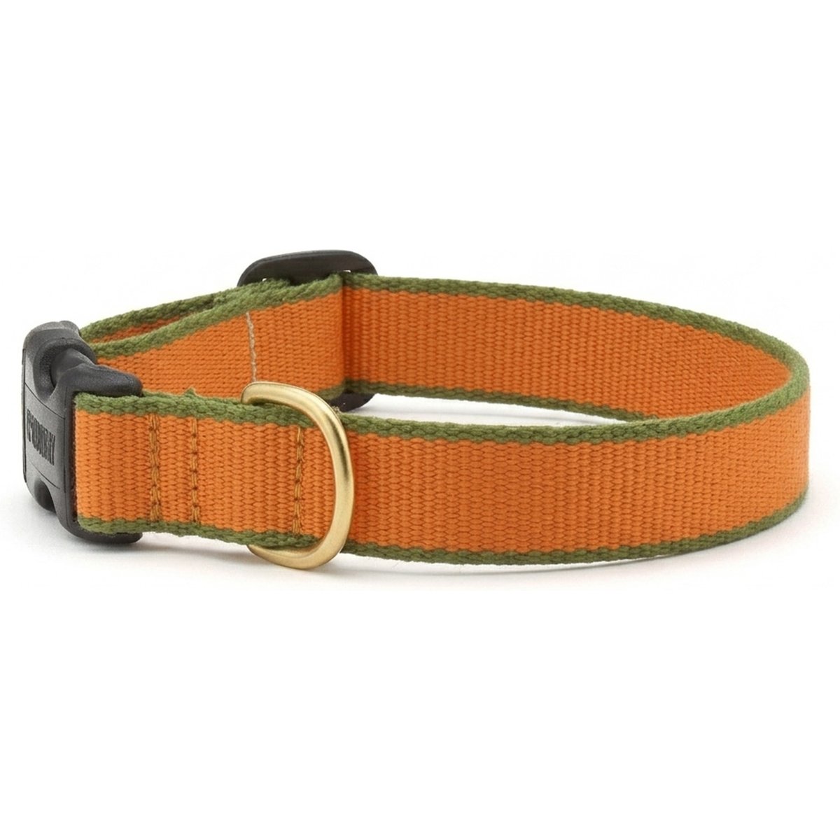 Up Country Color Market Adjustable Dog Collar, Tangerine/Pine, Large: 15 to 21-in neck, 1-in wide