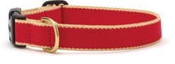Up Country Color Market Adjustable Dog Collar, Red/Tan, Small: 9 to 15-in neck, 5/8-in wide