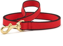 Up Country Color Market Lead Dog Leash with D-Ring, Red/Black, 5-ft long, 1-in wide