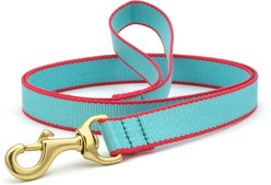 Up Country Color Market Lead Dog Leash with D-Ring, Aqua/Coral, 5-ft long, 5/8-in wide slide 1 of 3