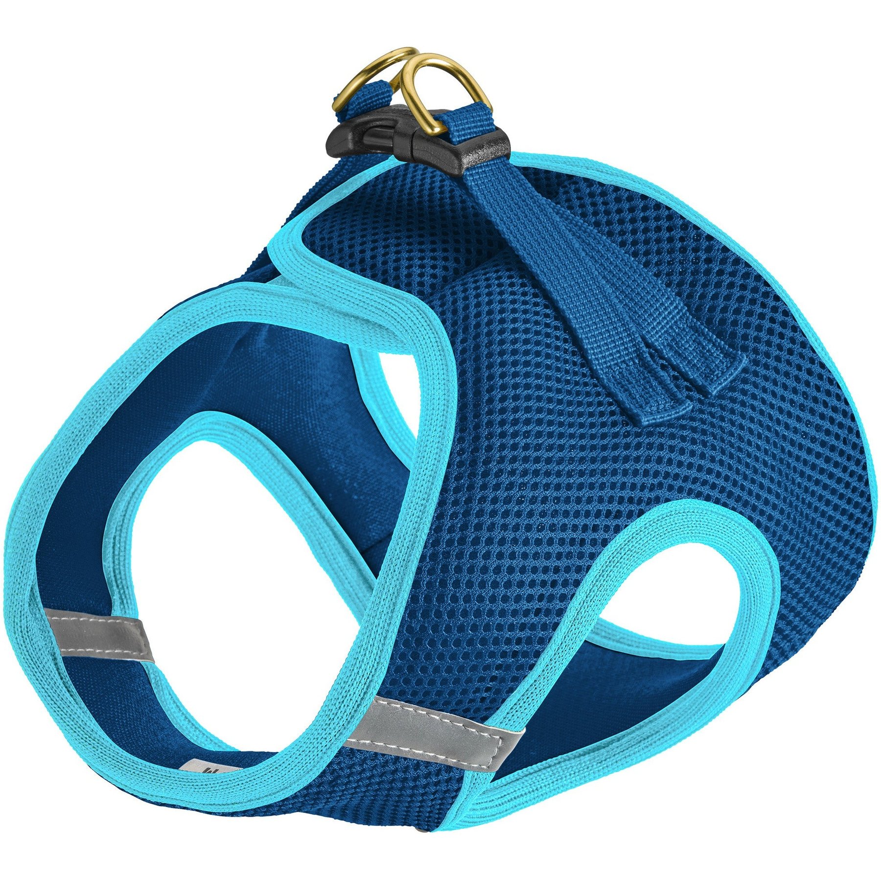 Up Country Step-In Vest Dog Harness, Navy/Aqua, Small: 14 to 16-in chest