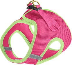 Up Country Step-In Vest Dog Harness, Pink/Lime, Small: 14 to 16-in chest