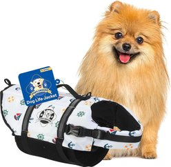 Paws Aboard Nautical Dog Life Jacket, X-Small
