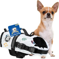Paws Aboard Nautical Dog Life Jacket, XX-Small