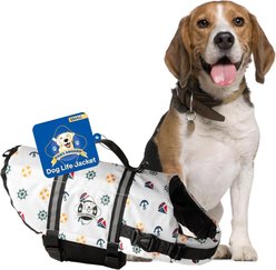 Paws Aboard Nautical Dog Life Jacket, Small