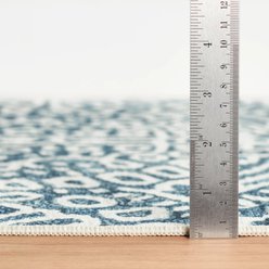 Annie Selke Dash & Albert Temple Machine Washable Rug, Ink, 2 x 3-ft slide 2 of 6