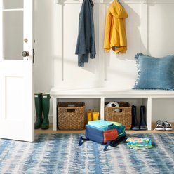 Annie Selke Dash & Albert Paint Chip Machine Washable Rug, Blue, 2 x 3-ft slide 2 of 6