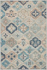 Annie Selke Dash & Albert Pali Machine Washable Rug, Blue, 3 x 5-ft