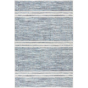 Annie Selke Dash & Albert Malta Machine Washable Rug, Blue, 2.6 x 8-ft