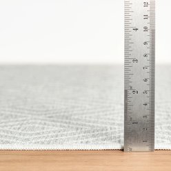 Annie Selke Dash & Albert Diamond Machine Washable Rug, Platinum/White, 4 x 6-ft slide 2 of 6