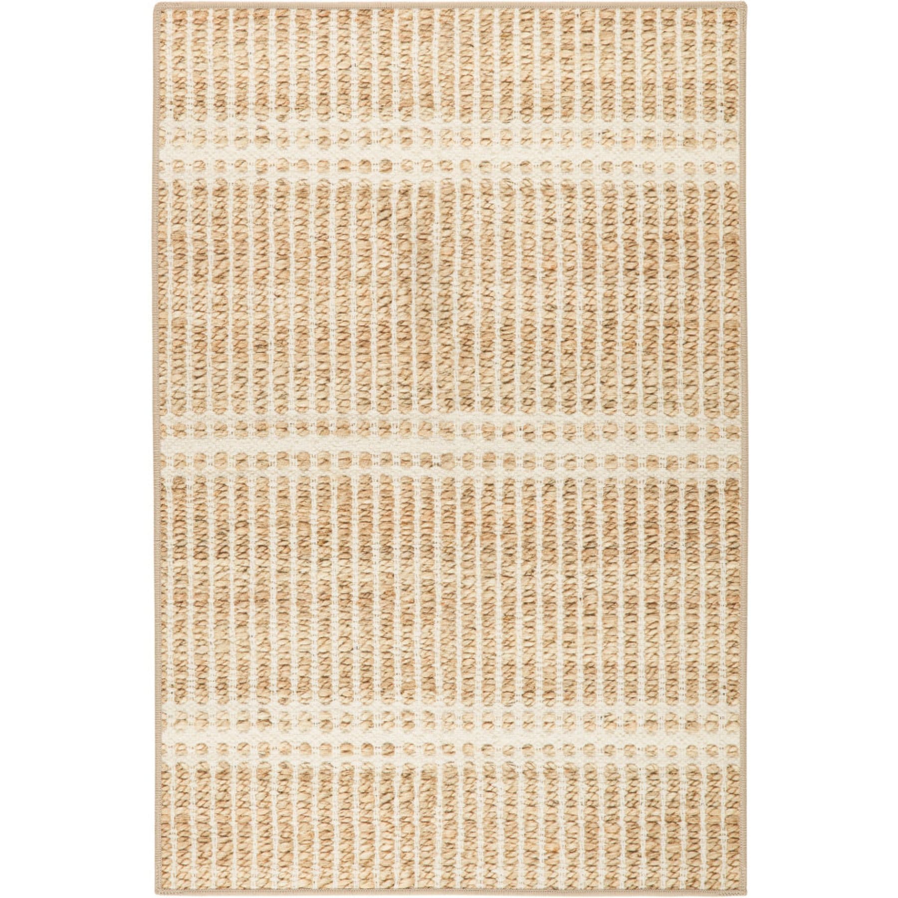 Annie Selke Dash & Albert Arbor Machine Washable Rug, Natural, 7.6 x 9.6-ft