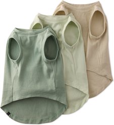 Pet Passion Tank The Muscle Tee Dog Shirt, Sage Ombre, 3 count, Small