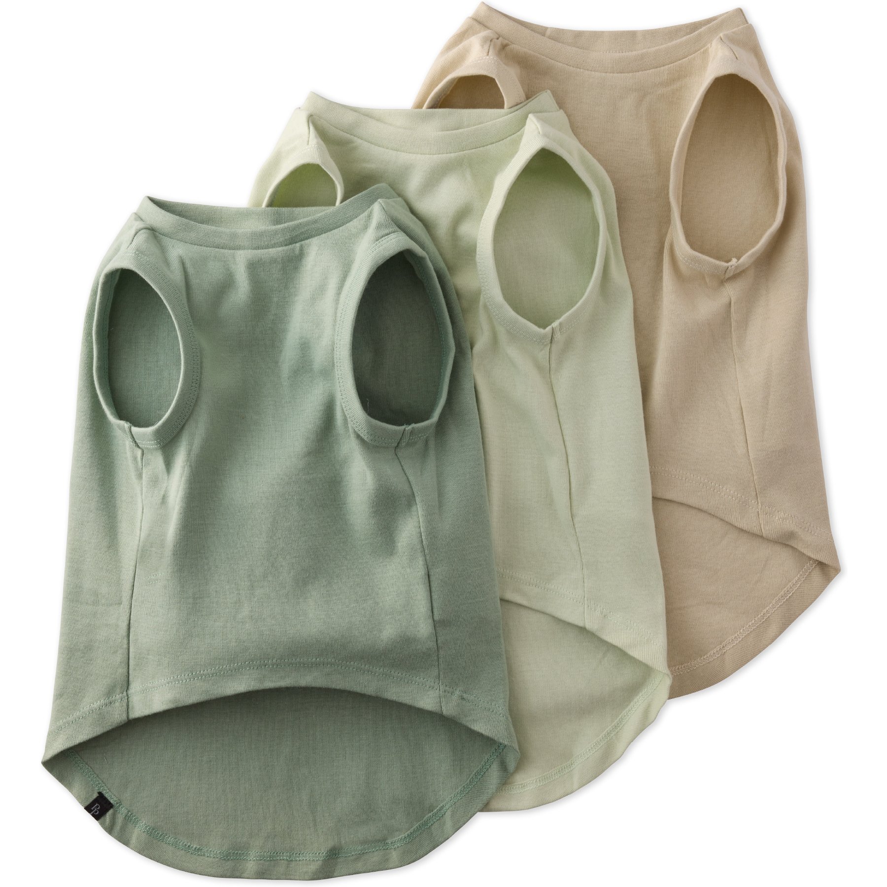 Pet Passion Tank The Muscle Tee Dog Shirt, Sage Ombre, 3 count, XX-Small