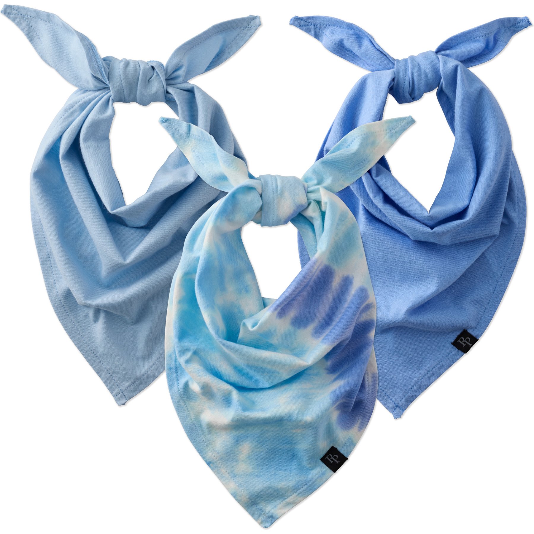 Pet Passion Bandit The Dog Bandana, 3 count, Blue Tie Dye, X-Small/Small