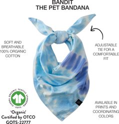Pet Passion Bandit The Dog Bandana, 3 count, Blue Tie Dye, X-Small/Small slide 2 of 6