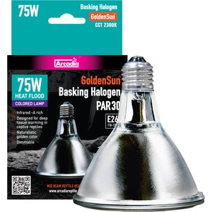 Arcadia Reptile GoldenSun Reptile Halogen Heat Lamp, 75-watt