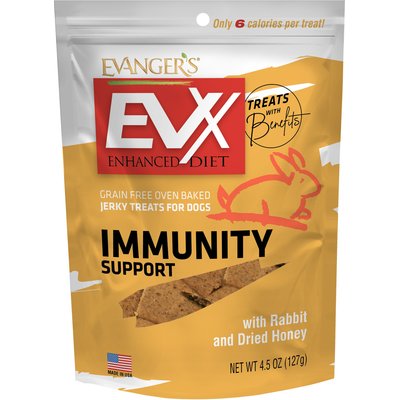 Evanger's Evanger's EVX Enhanced Diet Immunity Support Jerky Treats for Dogs, 4.5-oz bag