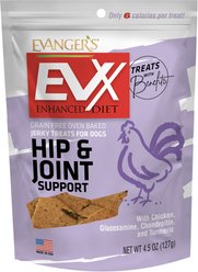 Evanger's EVX Enhanced Diet Hip & Joint Support Jerky Treats for Dogs, 4.5-oz bag