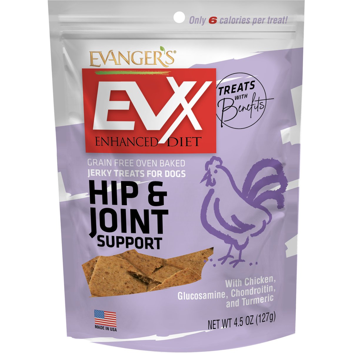 Evanger's Nothing But Natural Chicken Jerky Dog Treats, 4.5-oz
