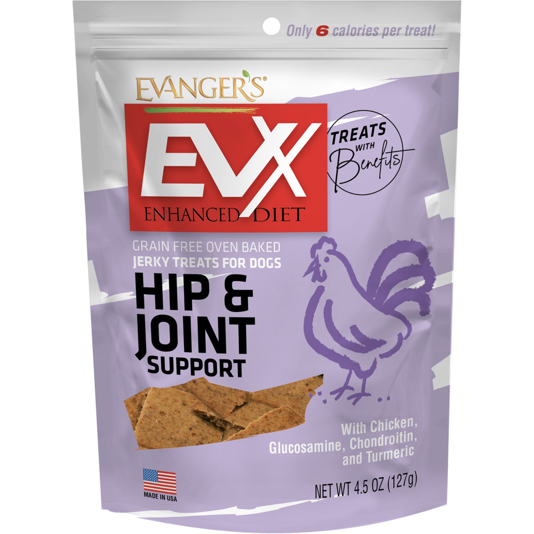 Evanger's Nothing But Natural Chicken Jerky Dog Treats, 4.5-oz