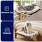 Show in main carousel: Invenho Windowsill Soft Plush Cat Bed & Window Perch, White slide 5 of 5