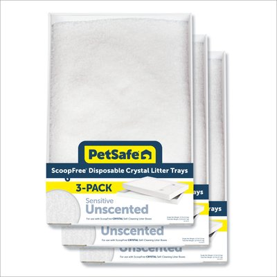 PetSafe PetSafe ScoopFree Crystal Cat Litter Box Tray Refill with Fragrance-Free Crystals, 3 count