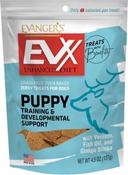 Evanger's EVX Enhanced Diet Puppy Training & Developmental Support Jerky Treats for Dogs, 4.5-oz bag
