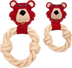 Angel Bear Squeaky Rope Tug Dog Toy, Red, Medium slide 2 of 7