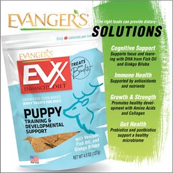 Evanger's EVX Enhanced Diet Puppy Training & Developmental Support Jerky Treats for Dogs, 4.5-oz bag slide 2 of 6