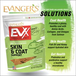 Evanger's EVX Enhanced Diet Skin & Coat Support Jerky Treats for Dogs, 4.5-oz bag slide 2 of 6