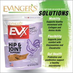 Evanger's EVX Enhanced Diet Hip & Joint Support Jerky Treats for Dogs, 4.5-oz bag slide 2 of 6