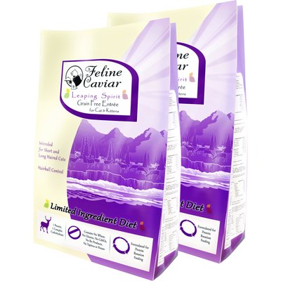 Feline Caviar Feline Caviar Limited Ingredient Diet Leaping Spirit Entrée Grain-Free Dry Cat Food, 22-lb bundle