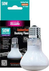 Arcadia Reptile GoldenSun Reptile Basking Flood Light, 50-watt