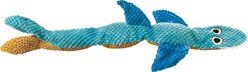 Pupstages Stuffing-Free Floppy Shark Plush Dog Toy with Squeakers & Crinkle, Large