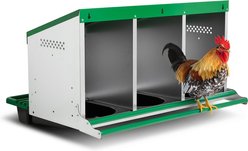 Homestead Essentials Classic 3 Compartment Reverse Chicken Nesting Box with Perch