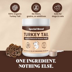 Special Breed Turkey Tail Mushroom Powder Canine Immune Support for Dogs & Cats, 28.20-oz can slide 2 of 9