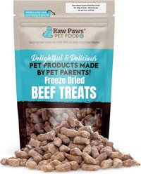 Raw Paws Beef Freeze-Dried Raw Dog & Cat Treats, 4-oz bag